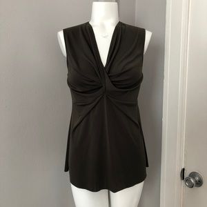 Bailey 44 Olive Sleeveless Matte Jersey Top